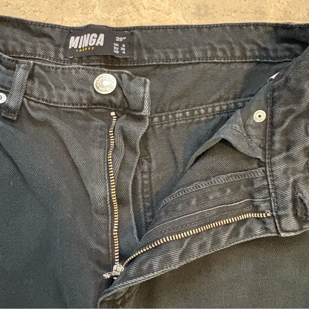 Minga London Black High-Waisted 28” Jeans Size 4 - Picture 6 of 11